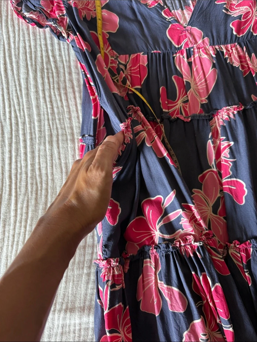 YIREH + Mahina Made Floral Tiered V-Neck Dress - Picture 5 of 5